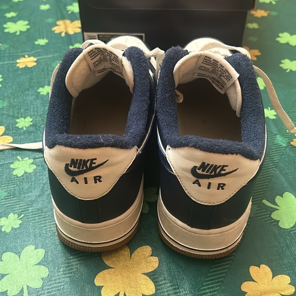 Navy and white Nike Air Force 1 Men’s Sneakers - Picture 7 of 10